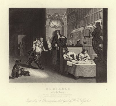 Hudibras, Samuel Butler by William Hogarth