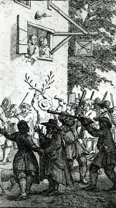 Bir Terziye Karşı Hullabaloo by William Hogarth