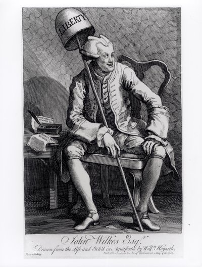 John Wilkes (1727-97) 1763 by William Hogarth