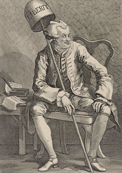 John Wilkes, Av. by William Hogarth