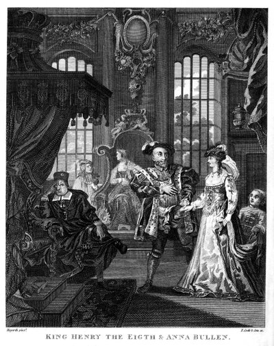 Kral Henry VIII ve Anne Boleyn, William Hogarth by William Hogarth