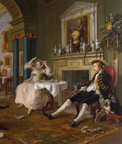 Marriage a la Mode:II- The Tete a Tete, c.1743 (4395