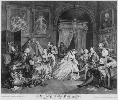 Modda Evlilik, Levha IV, The Toilette, 1745 by William Hogarth