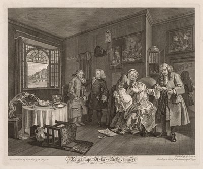 Modda Evlilik: Kontesin Ölümü by William Hogarth