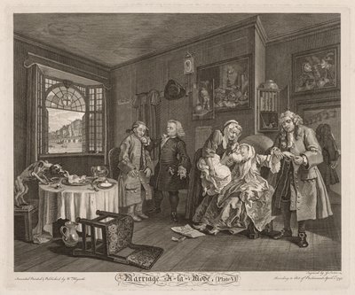 Modda Evlilik: Kontesin Ölümü, 1745. by William Hogarth