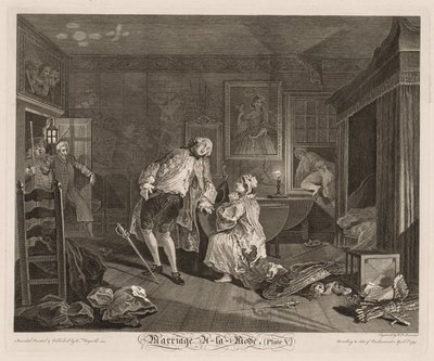 Modda Evlilik: Kontun Ölümü by William Hogarth