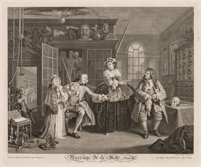 Modda Evlilik: Şarlatan Sahne by William Hogarth