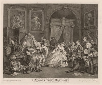 Modaya Uygun Evlilik: Tuvalet Sahnesi by William Hogarth
