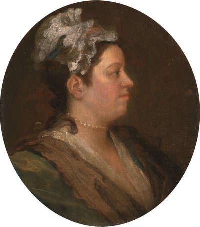 Mary Hogarth (1699-1741), c.1740 (konuşma öncesi) (bkz. 174877) by William Hogarth