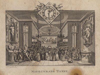 Maskeli Balo Bileti by William Hogarth