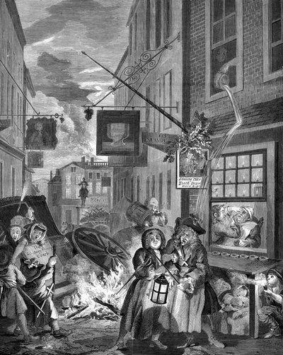 Gece - Londra by William Hogarth