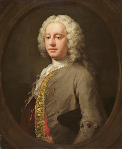 Bilinmeyen Bir Adamın Portresi, cc.1740 by William Hogarth