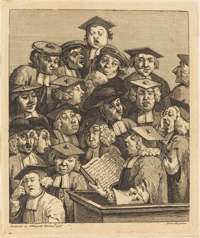 Bir Derste Akademisyenler by William Hogarth