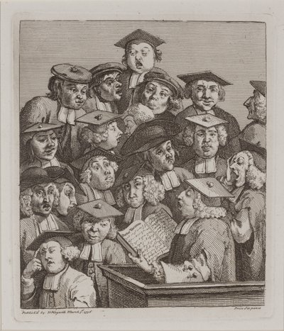 Akademisyenler Bir Derste, 3 Mart by William Hogarth