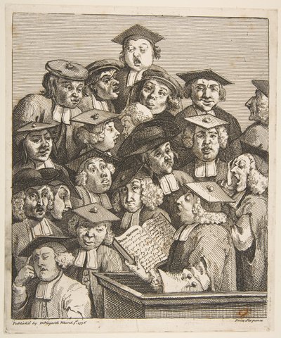Bir Konferansta Bilginler, 3 Mart 1736. by William Hogarth