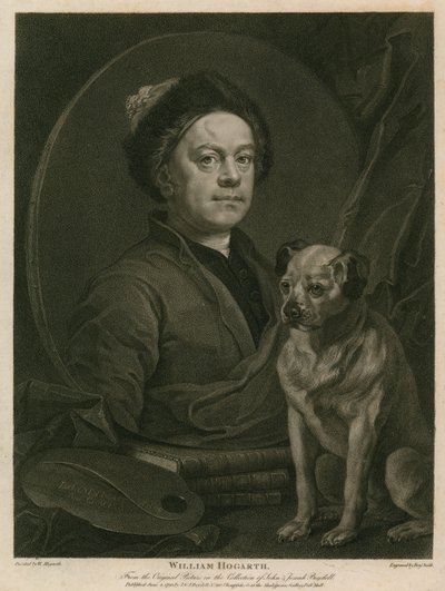 William Hogarth'ın kendi portresi by William Hogarth