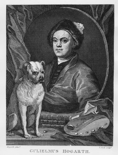 T. Cook tarafından kazınmış Otoportre, 1809 by William Hogarth
