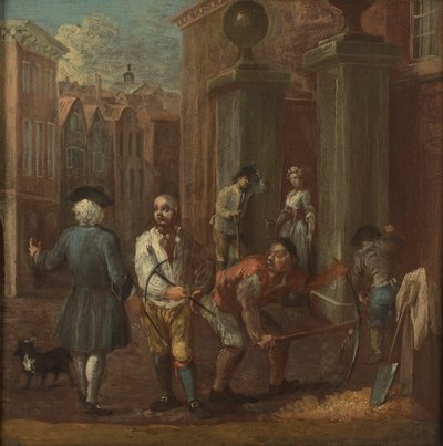 Bir pavyon için imzala by William Hogarth