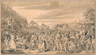 Sanayi ve Aylaklık, 1747 levha XI için eskiz by William Hogarth