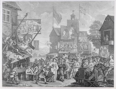 Southwark Fuarı, 1733 by William Hogarth