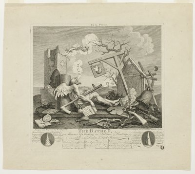 Kuyruk parçası veya Bathos by William Hogarth