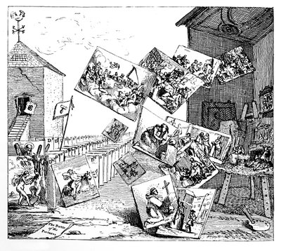 Resimlerin Savaşı, 1745. by William Hogarth