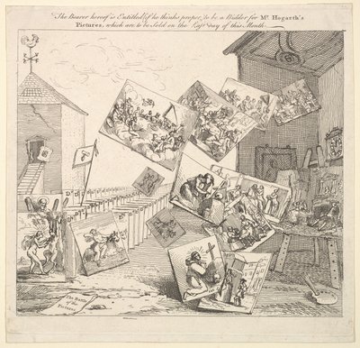 Resimlerin Savaşı, 1745. by William Hogarth