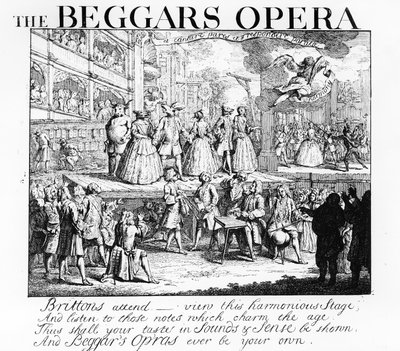 Dilenci Operası Burlesqued, 1728 by William Hogarth