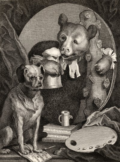 Bruiser Charles Churchill, bir zamanlar Rahip, Bir Rus Herkülünün Karakterinde, J. Mills tarafından 