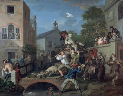 Üyeye başkanlık eden IV. Seçim, 1754-55 by William Hogarth