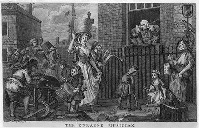 Öfkeli Müzisyen by William Hogarth