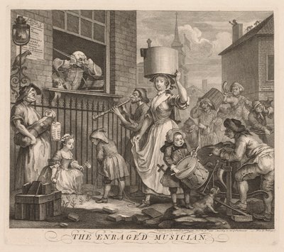 Öfkeli Müzisyen by William Hogarth