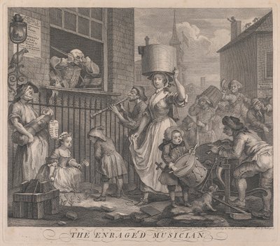 Öfkeli Müzisyen by William Hogarth