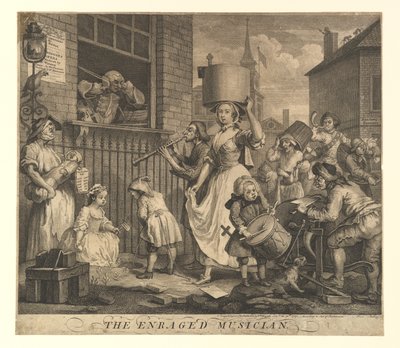Öfkeli Müzisyen, 30 Kasım 1741. by William Hogarth