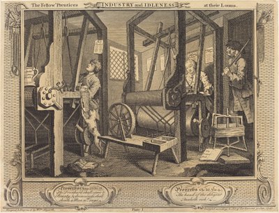 Çıraklar Tezgahlarında by William Hogarth
