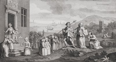 F. Morellon La Cave tarafından kazınmış Buluntular by William Hogarth