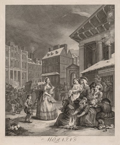 Günün Dört Zamanı, 1738. by William Hogarth
