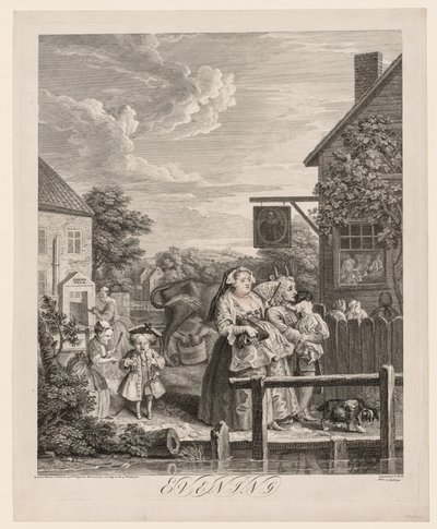 Günün Dört Saati: Akşam by William Hogarth