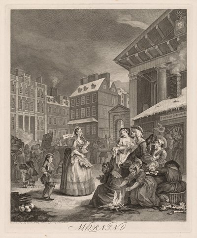 Günün Dört Saati: Sabah, 1738. by William Hogarth
