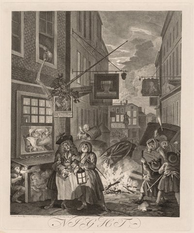 Günün Dört Saati: Gece by William Hogarth