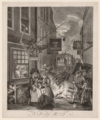 Günün Dört Saati: Gece by William Hogarth