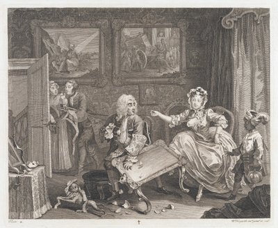 Harlot, tasarlanmış bir Koruyucu Bulur 1732, basılmış 1744 (Germe ve gravür) by William Hogarth