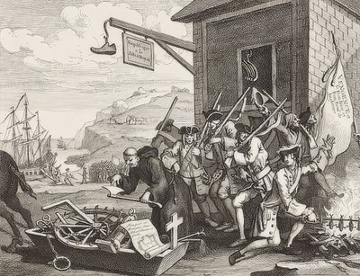 The Invasion, Levha 1: Fransa / Die Invasion, Blatt 1: Fransa. 1756 by William Hogarth