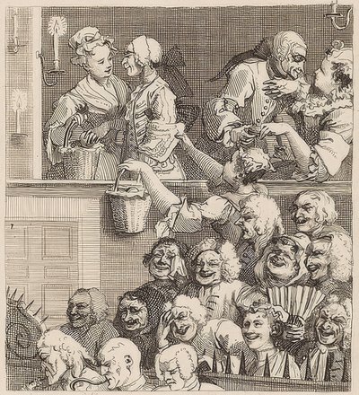 Gülen Seyirci. 1733 by William Hogarth