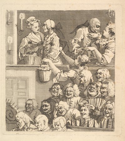 Gülen Seyirci, Aralık 1733. by William Hogarth