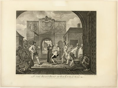 Eski İngiltere'nin Kızartılmış Sığır Eti by William Hogarth
