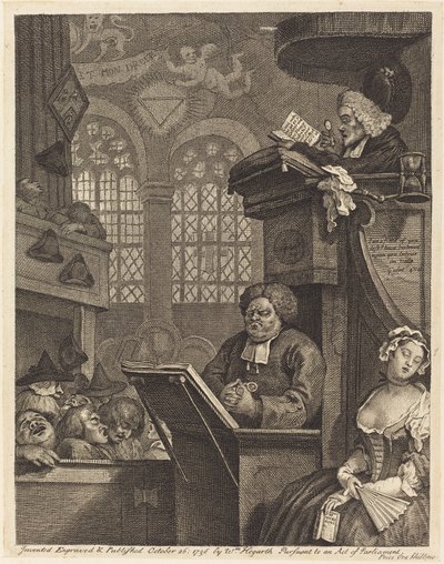 Uyuyan Cemaat by William Hogarth