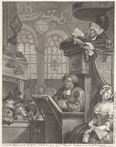 Uyuyan Cemaat by William Hogarth