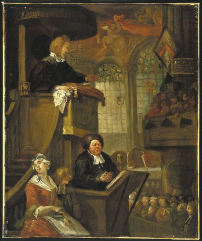 Uyuyan Cemaat, 1728 by William Hogarth