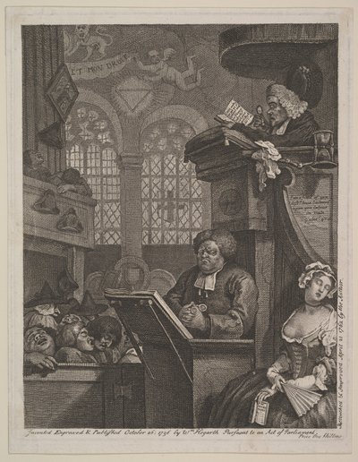 Uyuyan Cemaat, 21 Nisan 1762. by William Hogarth